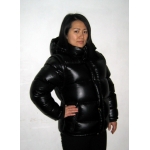 New unisex wet look shiny nylon puffy down jacket down vest