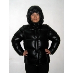 New unisex wet look shiny nylon puffy down jacket down vest