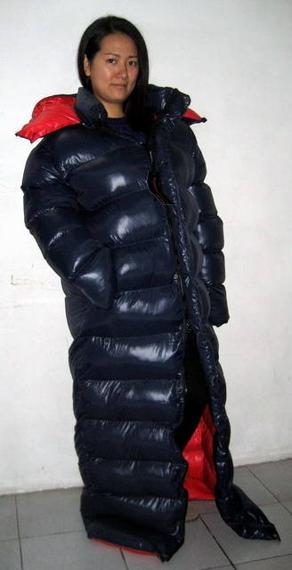 shiny nylon down jacket