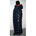 New unisex shiny nylon winter parka down parka wet look winter coat down coat overfilled