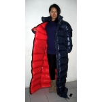 New unisex shiny nylon winter parka down parka wet look winter coat down coat overfilled