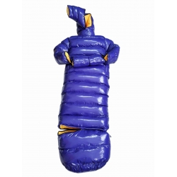 New unisex wet look shiny nylon winter coat down pullover sleeping bag overfilled customized