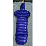 New unisex wet look shiny nylon winter coat down pullover sleeping bag overfilled customized