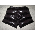 New shiny nylon wet look winter down shorts special