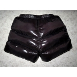 New shiny nylon wet look winter down shorts special