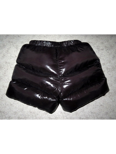 New unisex shiny nylon wet look puffer winter trousers down