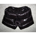 New shiny nylon wet look winter down shorts special