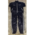 New shiny nylon wet look tracksuit jogging suit jacket and pants M - 3XL