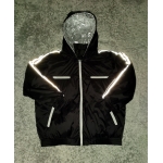 New shiny nylon wet look winter tracksuit jogging suit jacket and pants reflective