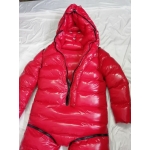 New shiny nylon wet look winter overalls straitjacket down diaper suit