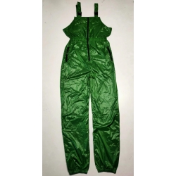 New unisex shiny nylon wet look salopettes dungarees