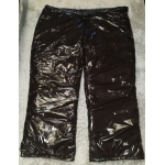 New Oversized unisex shiny nylon wet look winter trousers ski pants snowboard pants