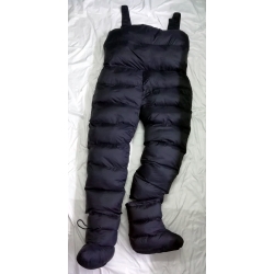 New unisex matte nylon ski bibs ski jumpsuit with boots