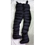 New unisex matte nylon ski bibs ski jumpsuit with boots