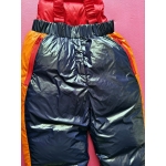 New unisex shiny nylon wet look down ski bibs winter ski jumpsuit SP1049