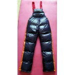 New unisex shiny nylon wet look down ski bibs winter ski jumpsuit SP1049