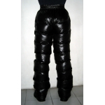 New unisex shiny nylon wet look winter trousers down trousers sport pants S - 3XL