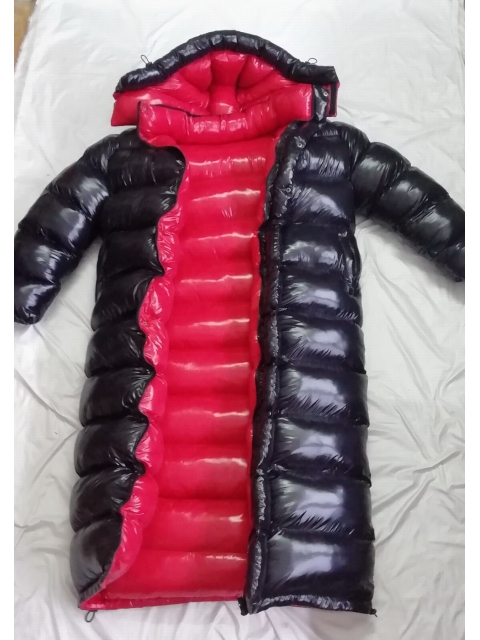 Shiny nylon down discount jacket