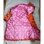 New shiny satin wet look bathrobe night robe house coat dressing gown WR3036