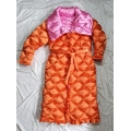 New shiny satin wet look bathrobe night robe house coat dressing gown WR3036