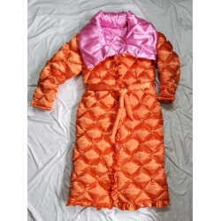 New shiny satin wet look bathrobe night robe house coat dressing gown WR3036