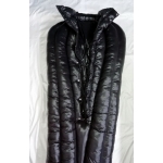 New shiny nylon wet look down sleeping bag winter sleeping sack WS7001 customized