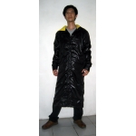 New shiny nylon wet look work coat smock M-3XL