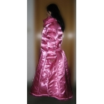 New wet look shiny satin down dress winter dress bespoke M - 3XL