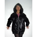 New shiny nylon wet look windbreaker wind jacket raincoat size M-XXL