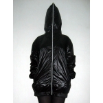 New shiny nylon wet look windbreaker wind jacket raincoat size M-XXL