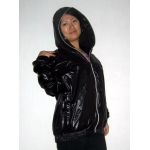 New shiny nylon wet look windbreaker wind jacket raincoat size M-XXL