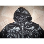 New shiny nylon wet look windbreaker wind jacket raincoat size M-XXL