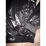 New shiny nylon wet look windbreaker wind jacket raincoat size M-XXL