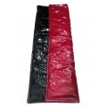 New wet look shiny PU vinyl lacquer leather winter quilt down blanket