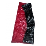 New wet look shiny PU vinyl lacquer leather winter quilt down blanket