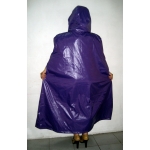 New shiny nylon cloak wet look cape