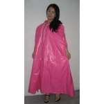 New shiny nylon cloak wet look cape