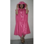 New shiny nylon cloak wet look cape