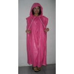 New shiny nylon cloak wet look cape