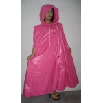 New shiny nylon cloak wet look cape