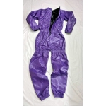 New shiny nylon wet look overalls jumpsuit custom made S - 5XL JS2050