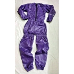 New shiny nylon wet look overalls jumpsuit custom made S - 5XL JS2050