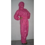 New shiny nylon wet look overalls jumpsuit with mask custom made S - 5XL