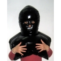 New shiny nylon wet look mask down mask winter mask unisex MK2202b