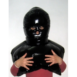 New shiny nylon wet look mask down mask winter mask unisex MK2202b