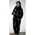 New unisex shiny nylon wet look ski overalls ski suit sport suit bespoke S - 5XL