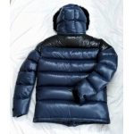 New shiny nylon wet look overfilled winter jacket down jacket with fur customized