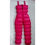 New unisex shiny nylon wet look overfilled ski bibs snow bibs