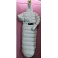 New shiny nylon wet look overfilled sleeping bag winter sleeping sack snorkel