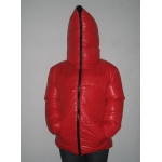 New unisex shiny nylon padded winter jacket wet look puffy reversible down jacket size M-3XL